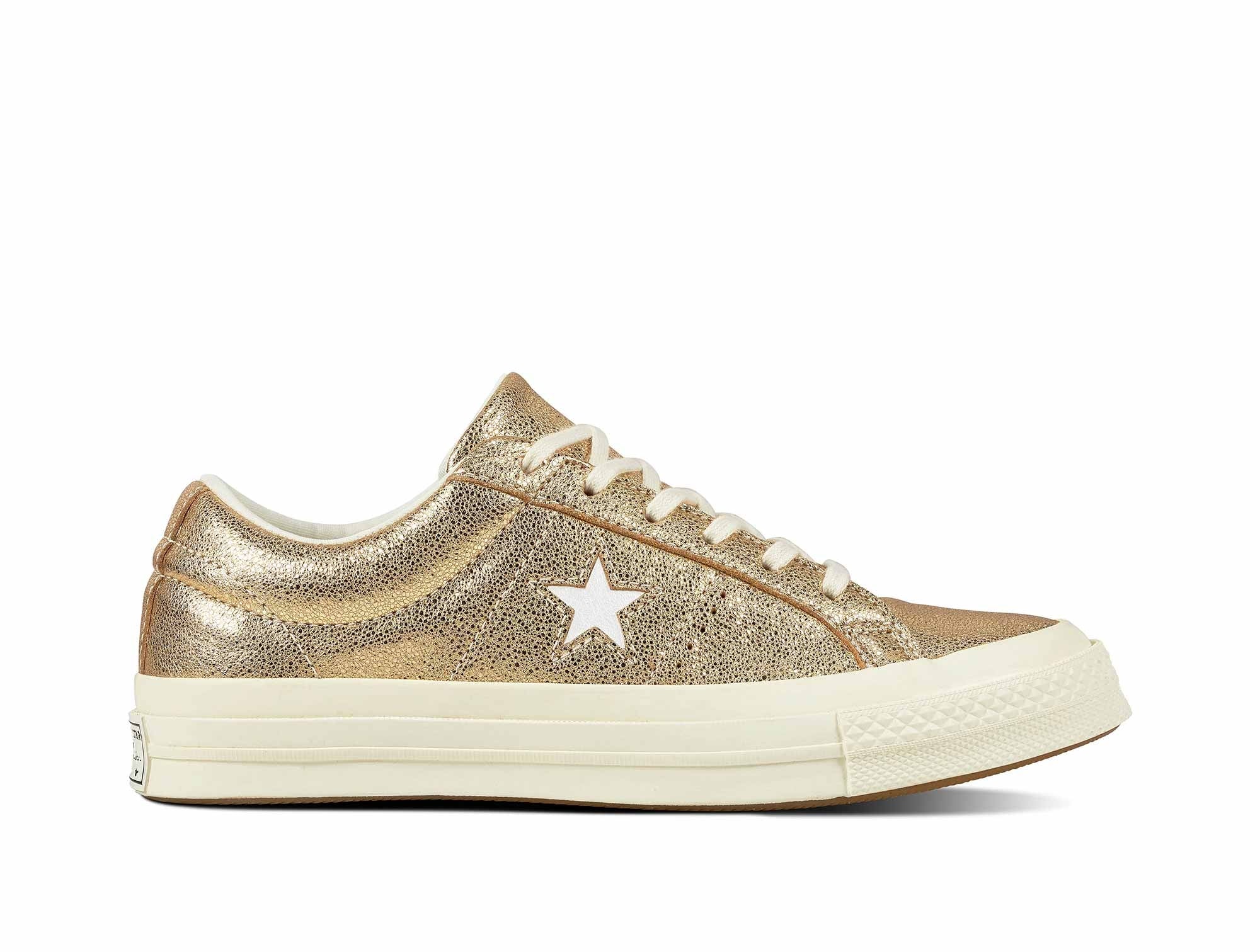 Zapatilla Converse One Star Mujer Dorado Real Kicks