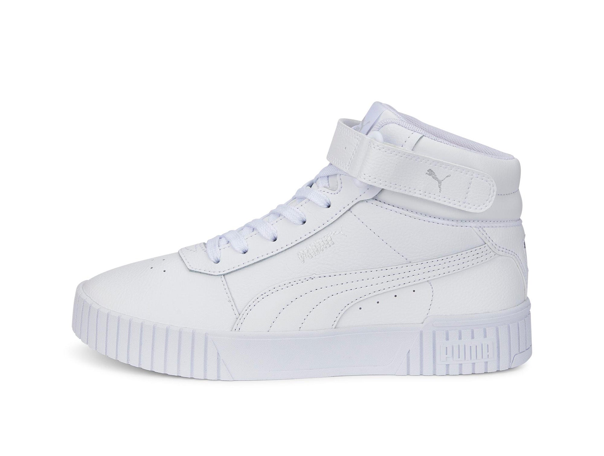 Zapatilla Puma Carina 2.0 Mid Cuero Mujer Blanco