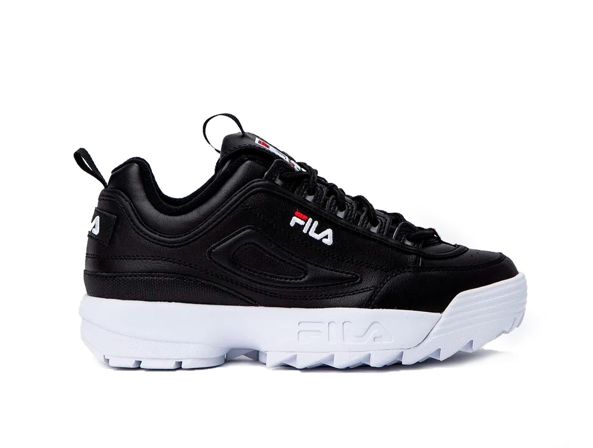Zapatilla Fila Disruptor II Premium Cuero Unisex Negro