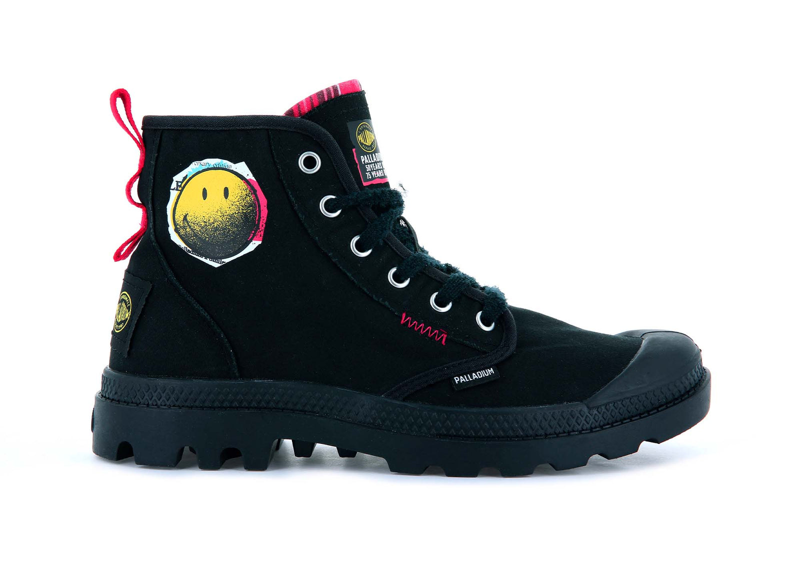 Zapatilla Palladium Pampa Smile 1970 Unisex Negro