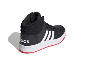 Zapatilla Adidas Hoops Mid 2.0 Cuero Junior Negro