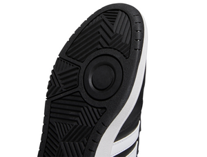Zapatilla Adidas Hoops 3.0 Mid Cuero Hombre Negro