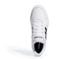 Zapatilla Adidas Hoops 3.0 Cuero Hombre Blanco