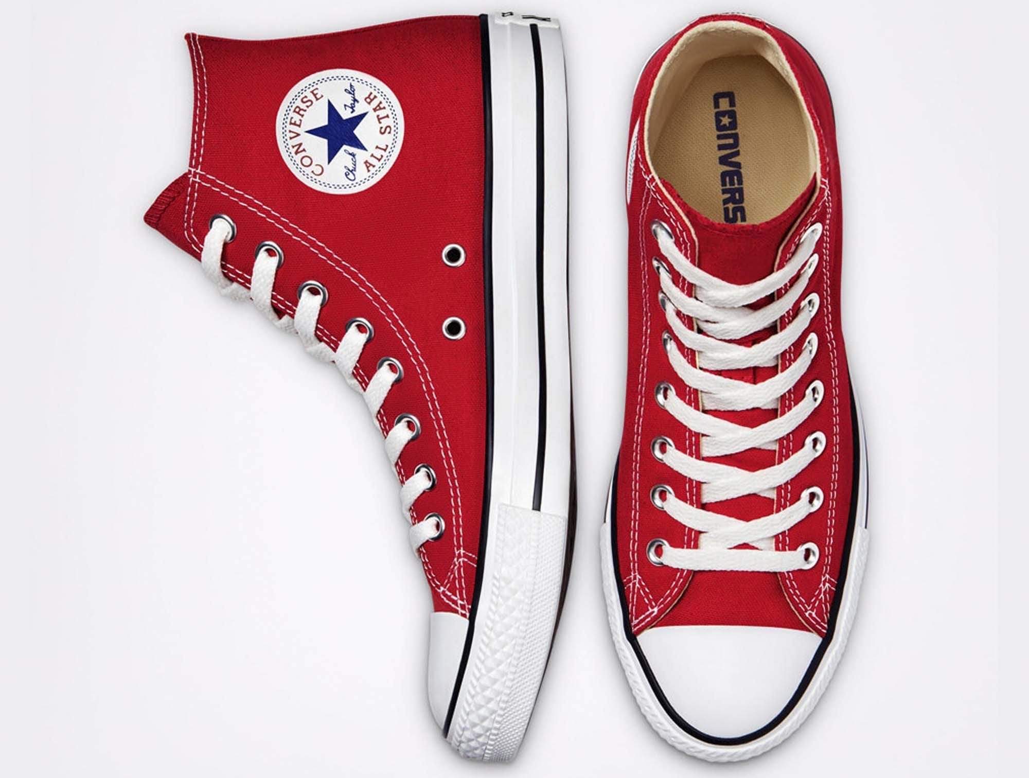 Red Converse Converse All Star Rojas Altas Hike Red Converse Shoes