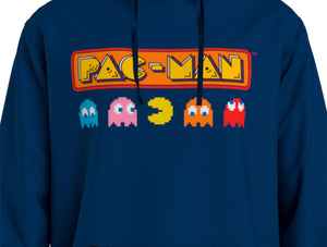 Poleron Fexpro Pacman Classic Ghosts Hombre Azul