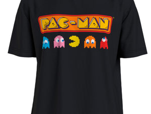 Polera Fexpro Pacman Classic Ghosts Hombre Negro