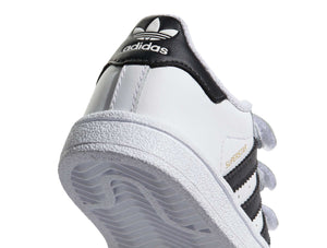 Zapatilla Adidas Superstar Velcro Infantil Blanco