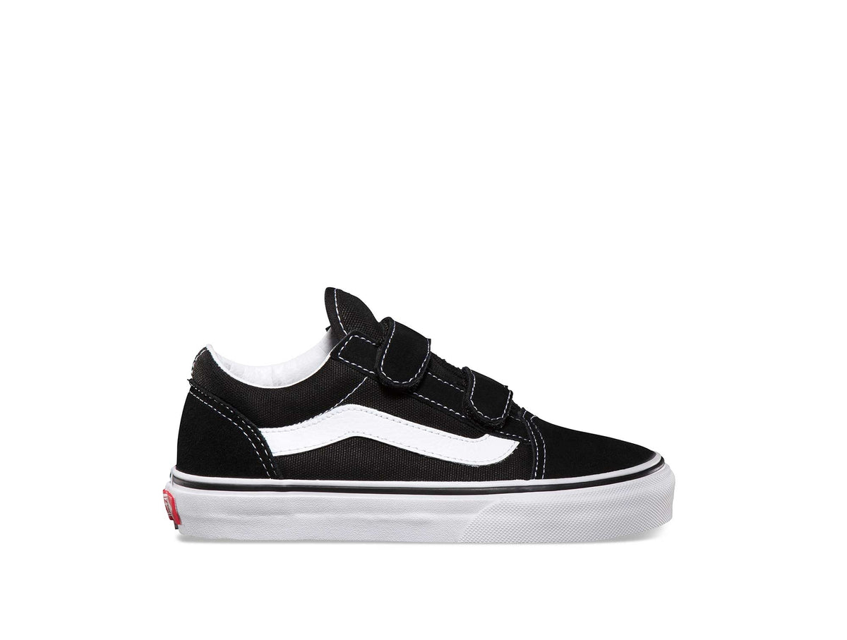 Zapatilla Vans Old Skool Velcro Junior Negro