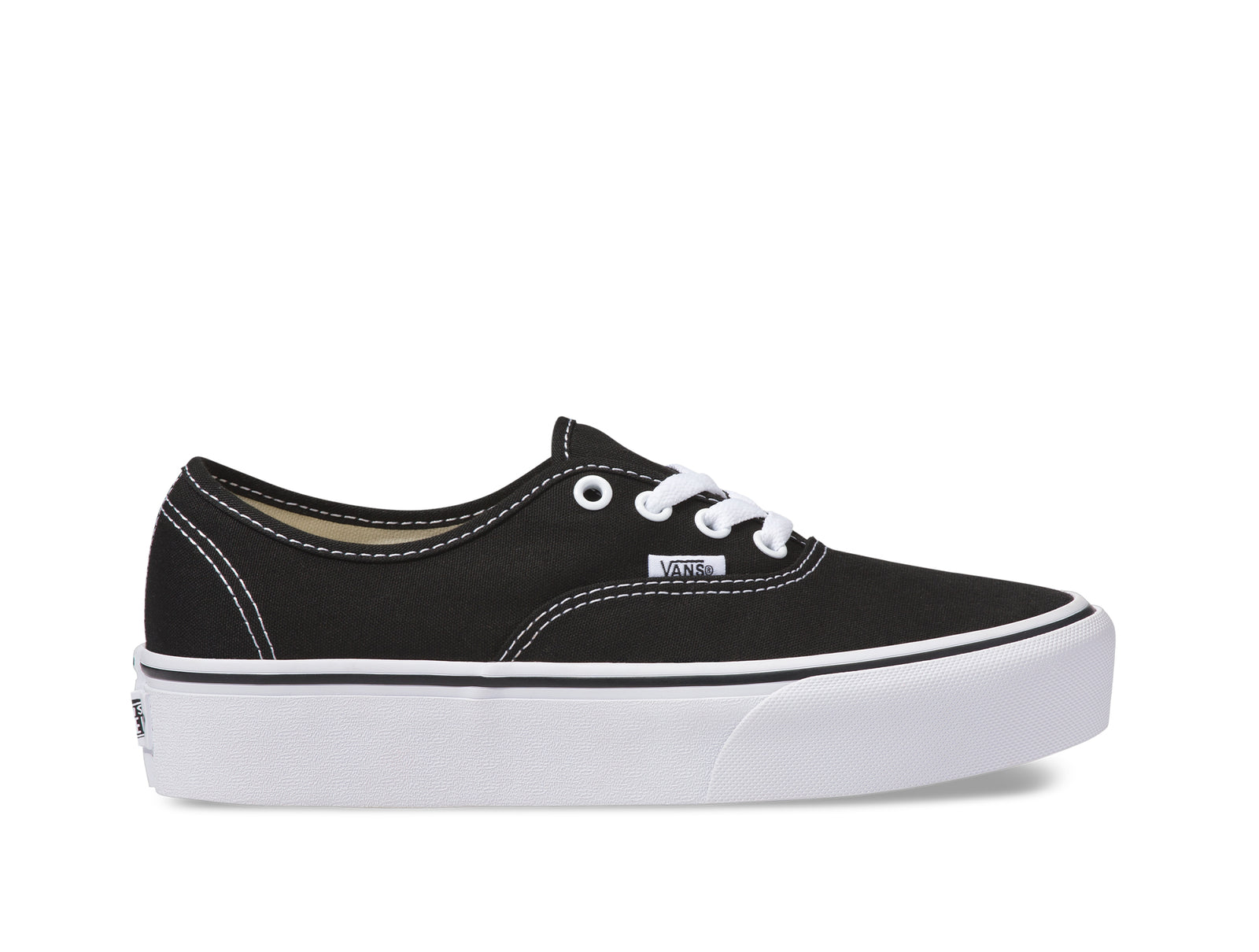 Zapatilla Vans Authentic Plataforma Mujer Negro