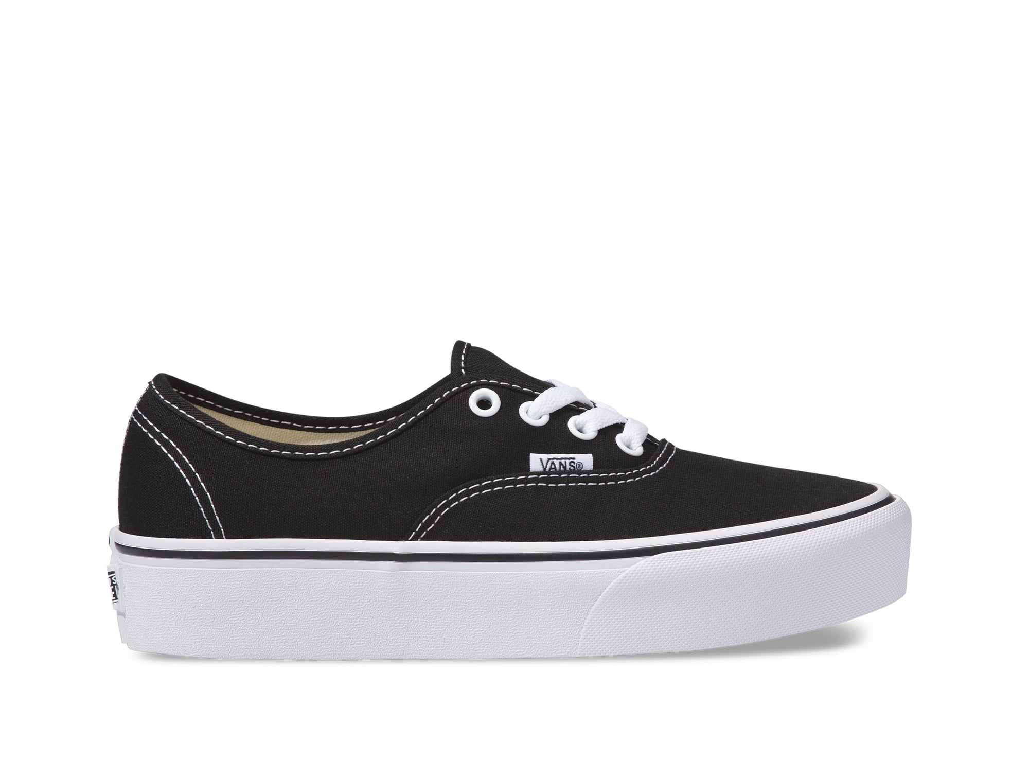 Zapatilla Vans Authentic Plataforma Mujer Negro